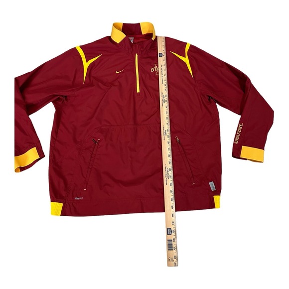 Iowa State Cyclones Nike Windbreaker Men Size XL Shirt Jacket Pullover 1/4 Zip - Picture 5 of 14